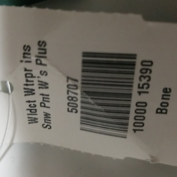 L.L. Bean women's plus size 1X bone white snow pants - Picture 9 of 9